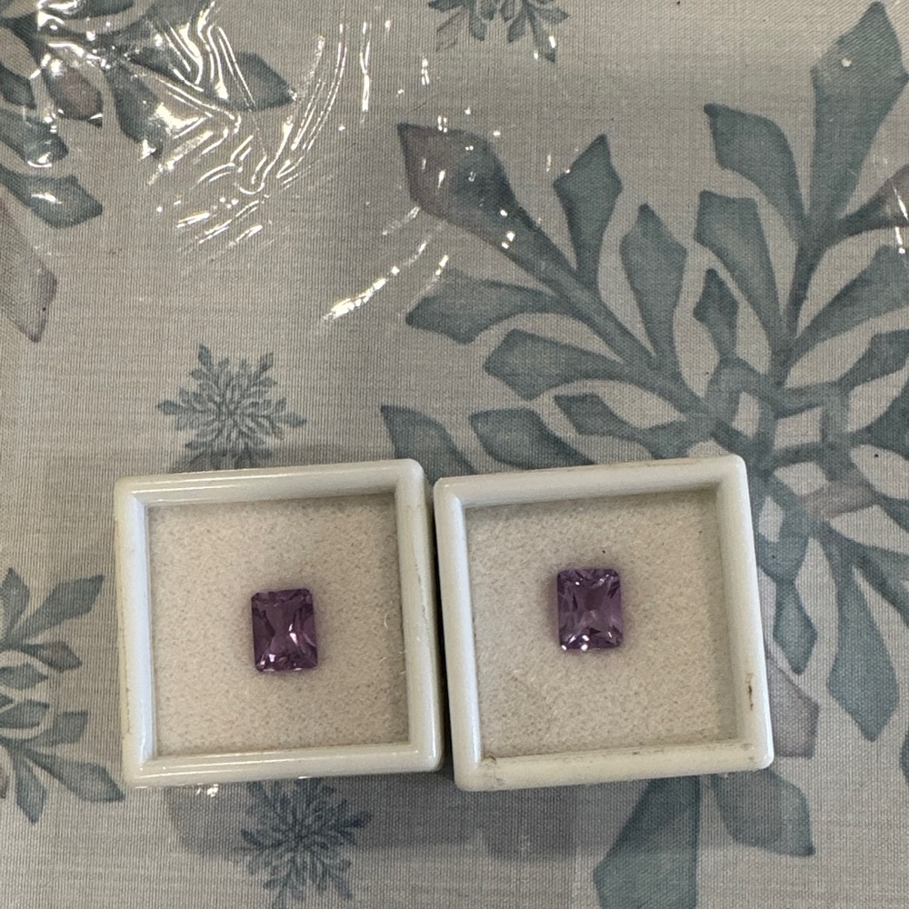Elegant Purple Gemstone Earrings